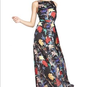 Alice + Olivia Women's Elis Silk Maxi Dress bird